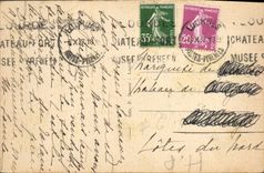 VINTAGE POSTCARD Heavy the basilica and the Peak of the Gravel bank