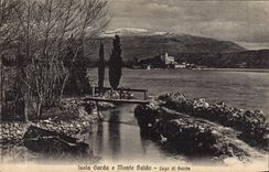 VINTAGE POSTCARD Isola Kept E Monte Baldo lago di Garde