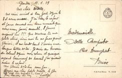 VINTAGE POSTCARD Isola Kept E Monte Baldo lago di Garde