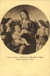 VINTAGE POSTCARD Lorenzo di Credi the Madonna collar Bambino E Angeli Galleria Capitolina Roma