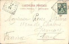 VINTAGE POSTCARD Pompei Interno dei Bagui di Stabia