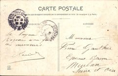 VINTAGE POSTCARD the Massive blue lake of the Peak of the Bagneres South