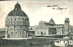 CPA Pisa Panorama Della Piazza Del Duomo