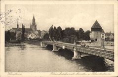 VINTAGE POSTCARD Konstanz Rheinbrucke Munster