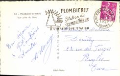 MODERN CARD Plombieres Les Bains Seen from of North