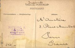 Escalera monumental de Bruselas de la POSTAL de la VENDIMIA con las cortes de ley