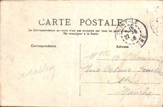 VINTAGE POSTCARD Cauterets Route De Pierrefitte has Cauterets Gouffre of the Mayabat bridge