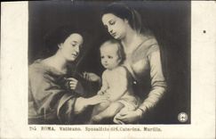 VINTAGE POSTCARD Roma Vaticano Murillo