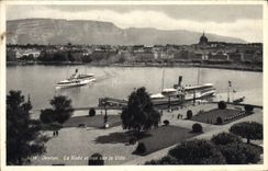 VINTAGE POSTCARD Geneva Roads and Sight On the City