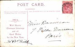 La POSTAL de la VENDIMIA la torre de Londres y la torre tiende un puente sobre