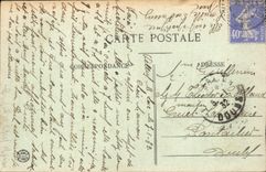La POSTAL Grenoble de la VENDIMIA coloca Victor Hugo y las fortalezas