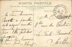VINTAGE POSTCARD Fontainebleau the palate the baptistry