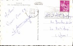 CPM Paris La Basilique du Sacre Coeur