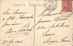 VINTAGE POSTCARD Museum Of Versailles Miss de Charolais Louise Anne of Bourbon Cop French School