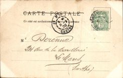 VINTAGE POSTCARD Bordeaux Entered of the Public garden Children