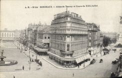 CPA Bordeaux Allees de Tourny et Cours du XXX Juillet 