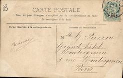 VINTAGE POSTCARD Bordeaux the fountain of the 3 Graces and the Hotel of the Stock Exchange