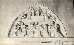 VINTAGE POSTCARD Bordeaux Church St Seurin mass of Clement V