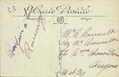 VINTAGE POSTCARD Bordeaux the Large Alley of the Public garden