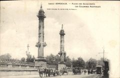 CPA Bordeaux Place Des Quinconces Les colonnes rostrales 