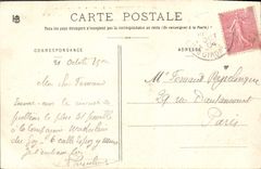 VINTAGE POSTCARD Bordeaux Places Quincunxes the columns rostrales