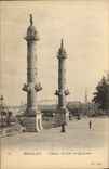 VINTAGE POSTCARD Bordeaux Rostrales Columns Of the Quincunxes