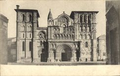 VINTAGE POSTCARD Bordeaux Church Groix Saint