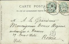 CPA Bordeaux L'Eglise et la Tour Saint Michel 