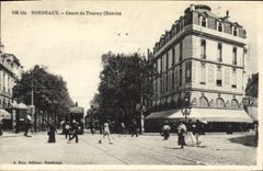 VINTAGE POSTCARD Bordeaux Course of Tourny Entered Tram