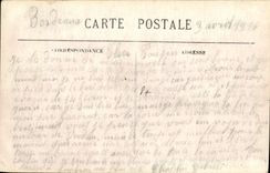 Burdeos de la POSTAL de la VENDIMIA una esquina de los barcos de los caminos