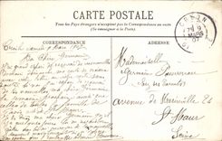 VINTAGE POSTCARD Bordeaux Detail of the Monument of the Of Gironde ones