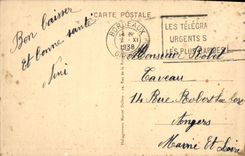 VINTAGE POSTCARD Bordeaux the Quays Louis XVIII of the Stock Exchange of the Customs and Richelieu