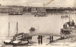 CPA Bordeaux La Rade Bateaux
