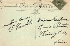 VINTAGE POSTCARD Bordeaux the Footbridge of the Company of the South Train