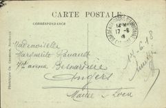 VINTAGE POSTCARD Bordeaux Large Theater Calonnade