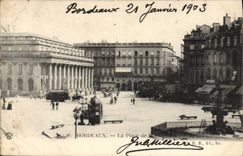 CPA Bordeaux La Place de la Comedie