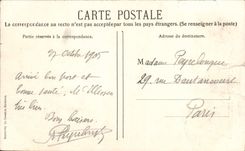 VINTAGE POSTCARD Bordeaux Church and Turn Saint Michel