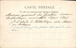 VINTAGE POSTCARD Bordeaux Bibliotheque of the city Places of Chatelet