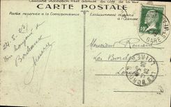 VINTAGE POSTCARD Bordeaux Five Kilometers of Quay Boats