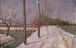 VINTAGE POSTCARD Van De Velde Loneliness