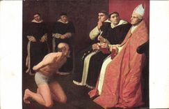 VINTAGE POSTCARD Legros an amend