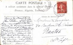 VINTAGE POSTCARD Black the Large Father