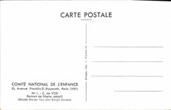 MODERN CARD National committee Of Childhood C of Your Portrait of young girl Museum Mayer Van den Bergh Antwerp