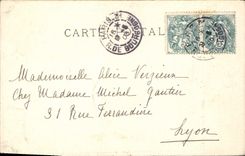 VINTAGE POSTCARD Museum of Louvre Gate of Young girl Fleming