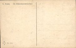 VINTAGE POSTCARD C Krebs Im Abendsonnenschein