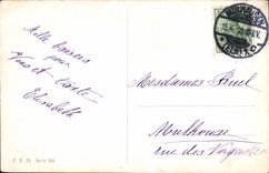 VINTAGE POSTCARD Woman Cock