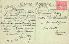 VINTAGE POSTCARD Old Amiens the Place of Huchers and the Piperesse Bridge