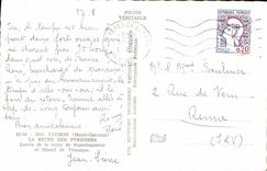 MODERN CARD Luchon the Queen of the Pyrenees Laces of the road of Superbagneres and Massif of Venasque