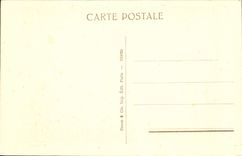 VINTAGE POSTCARD Musee of Louvre the Sheep pen Moonlight