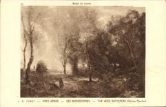 VINTAGE POSTCARD Museum of Louvre J V Corot Close Arras Bucheronnes